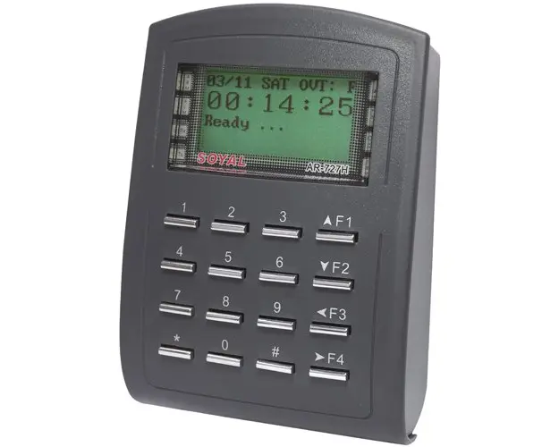 Cititor de proximitate cu tastatura Soyal AR 727 HBR, 1024 utilizatori, 1200 evenimente, 12 V