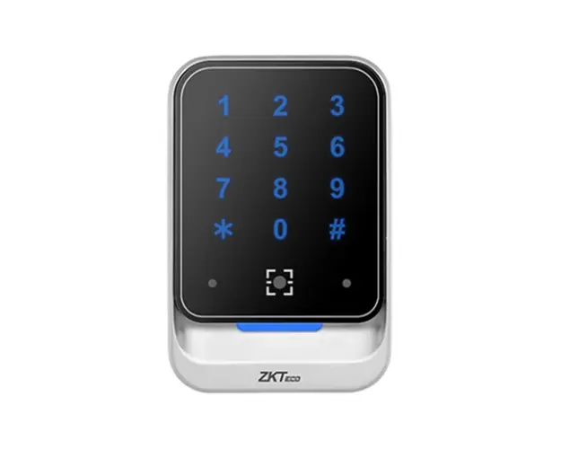 Cititor de proximitate RFID cu tastatura ZKTeco ACC-ER-QR600-HK-2, Mifare, cod PIN, 13.56 MHz, cod QR, interior/exterior