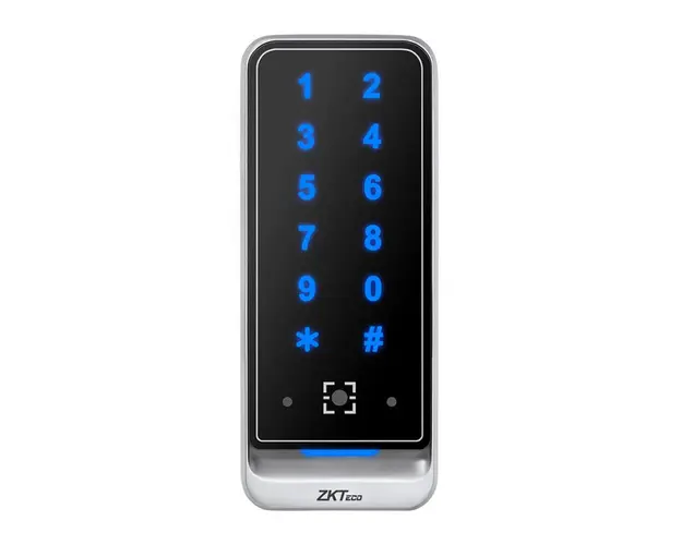 Cititor de proximitate RFID cu tastatura ZKTeco ACC-ER-QR600-VK-2, Mifare, cod PIN, 13.56 MHz, cod QR, interior/exterior