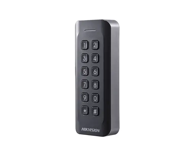 Cititor de proximitate RFID Hikvision DS-1802EK, EM, PIN/card, 125 KHz, watchdog, interior/exterior