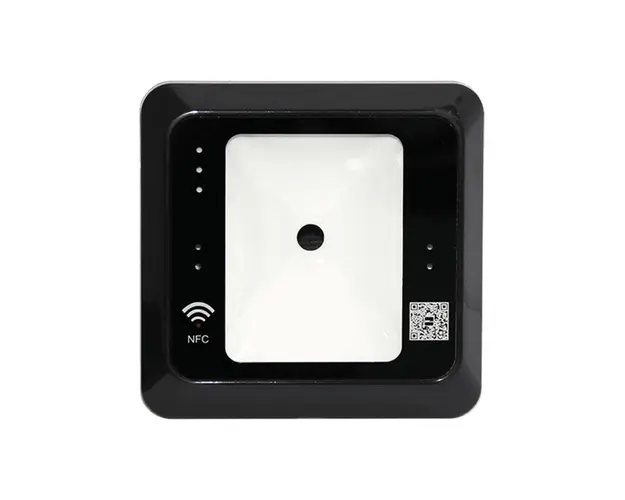 Cititor de proximitate RFID ZKTeco ACC-ER-QR50BE, Wiegand, EM, 125 KHz, cod QR, NFC, interior