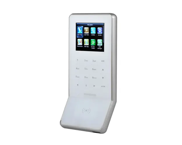 Cititor de proximitate standalone TCP/IP WiFi ZKTeco ACO-F22-RF-WHITE-2, ecran color 2.4 inch, Mifare, 13.56 MHz, 5.000 carduri, 30.000 evenimente