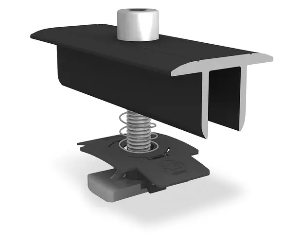 Clema de mijloc XS pentru montaj panouri fotovoltaice K2 Systems, 34-38 mm, neagra