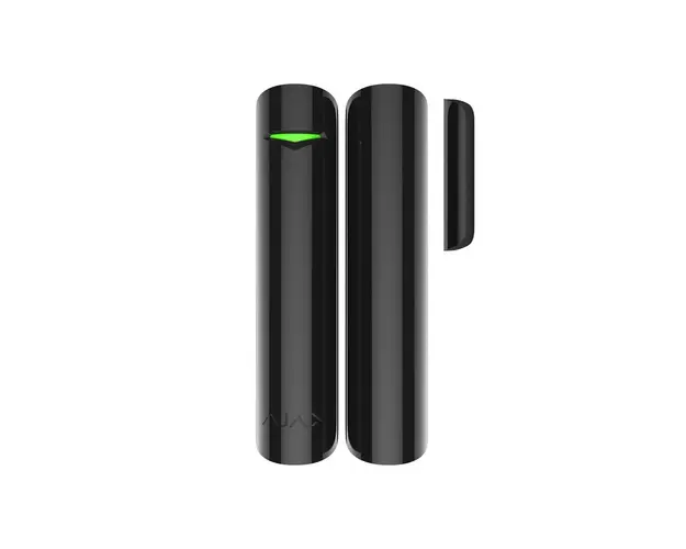 Contact magnetic wireless Ajax DoorProtect BL, aparent, 1 intrare NC, reed, 868 MHz, RF 1200 m, negru