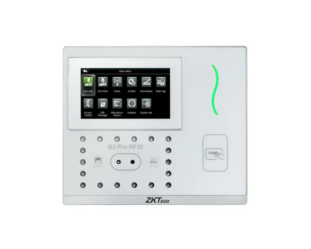 Controler de acces 3 in 1 contactless biometric IP ZKTeco GL-G3PRORF-12, ecran 4.3 inch, 600 palme, 12.000 fete, 20.000 carduri, 200.000 evenimente