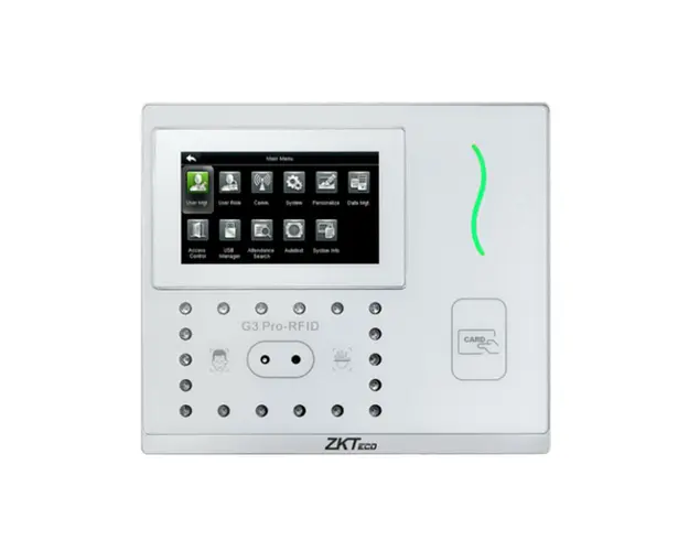Controler de acces 3 in 1 contactless biometric IP ZKTeco GL-G3PRORF-12-P, ecran 4.3 inch, 6.000 palme, 12.000 fete, 20.000 carduri, 200.000 evenimente, PoE