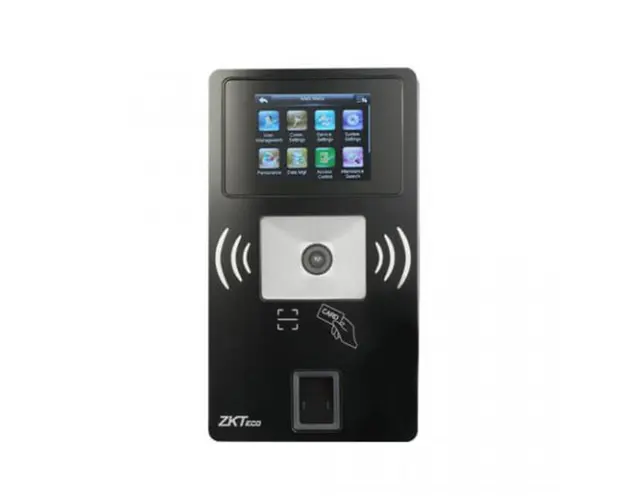 Controler de acces biometric IP ZKTeco ACO-BR1200-FB-1, ecran 2.8 inch, 10.000 carduri, 10.000 amprente, 150.000 evenimente