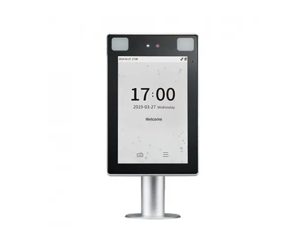 Controler de acces facial IP ZKTeco GL-PROFACE-X-P-1-CH-W, ecran 8 inch, 2 MP, 30.000 fete, 50.000 carduri, 10.000 evenimente