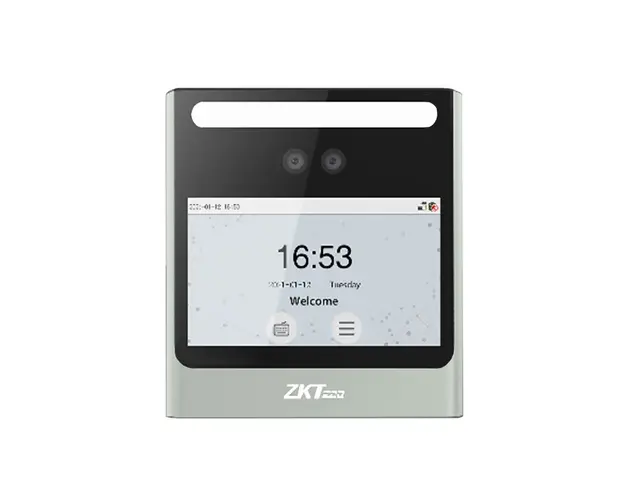 Controler de acces facial IP ZKTeco TA-EFACE-10-1-W, ecran tactil 4.3 inch, EM, 125 MHz, 500 fete, 1.000 utilizatori, 150.000 evenimente