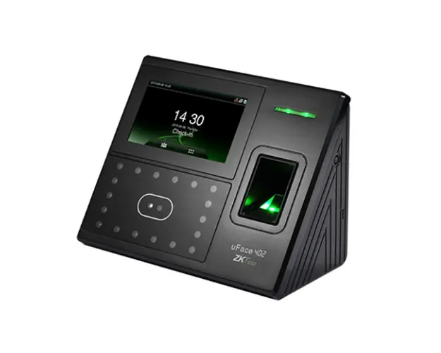 Controler de acces facial IP ZKTeco TA-UFACE-402-1, RFID, ecran 4.3 inch, 3.000 fete, 4.000 amprente, 10.000 carduri, 100.000 evenimente