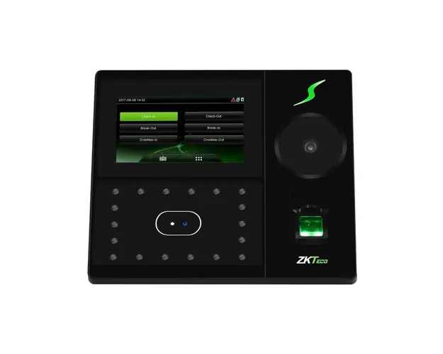 Controler de acces IP biometric ZKTeco TA-PFACE-202B-1, ecran 4.3 inch, 600 palme, 2.000 amprente, 1.200 fete, 10.000 carduri, 100.000 evenimente