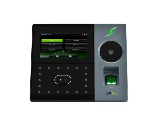 Controler de acces IP biometric ZKTeco TA-PFACE-202G-1, ecran 4.3 inch, 600 palme, 2.000 amprente, 1.200 fete, 10.000 carduri, 100.000 evenimente