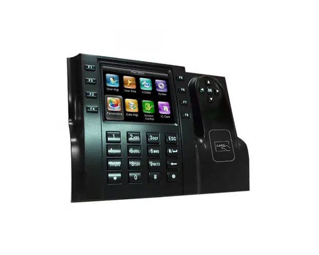 Controler de acces IP ZKTeco TA-ICLOCK-S560ZMM-12, RFID, ecran 3.5 inch, parola, 10.000 carduri, 50.000 evenimente, PoE
