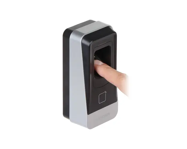 Cititor biometric Hikvision DS-K1201MF, Mifare, card/amprenta, 5.000 amprente