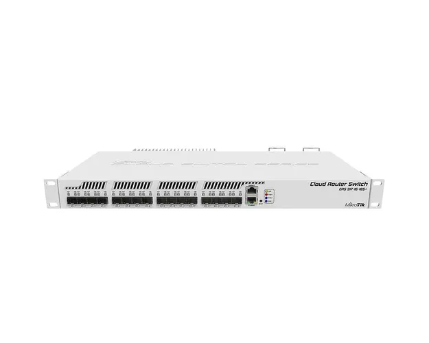 Switch cu 16 porturi SFP+ MikroTik Cloud Router CRS317-1G-16S+RM, cu management, port 10/100/1000Mbps, dual boot
