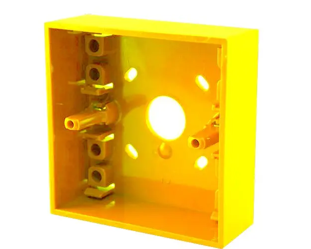 Cutie montaj galbena pentru butoane SY