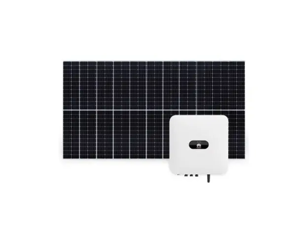 Sistem fotovoltaic 4 kW, invertor monofazat Hibrid WiFi si 9 panouri Canadian Solar, 120 celule, 460 W
