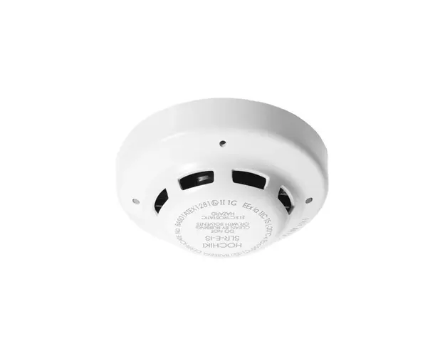 Detector conventional de fum fotoelectric Hochiki SLR-E-IS(WHT), ATEX, vizibilitate 360 grade, ABS alb