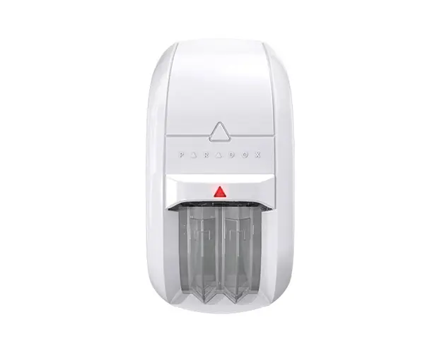Detector de miscare dual PIR Paradox NV75M, 16 m, 90 grade, pet immunity, antimasking, creep zone