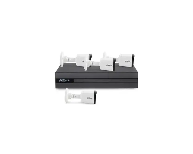 Sistem supraveghere exterior basic Dahua DH-4EXTIR20-2MP, 4 camere, 2 MP, 3.6 mm, IR 20 m