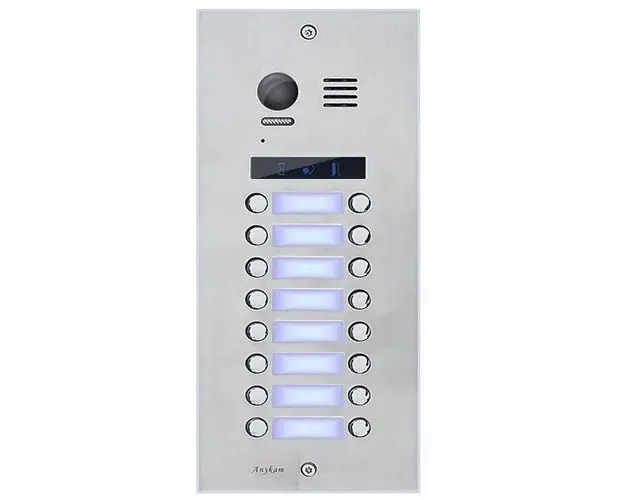 Videointerfon exterior modular DMR21-D16, 16 familii, ingropat, bloc