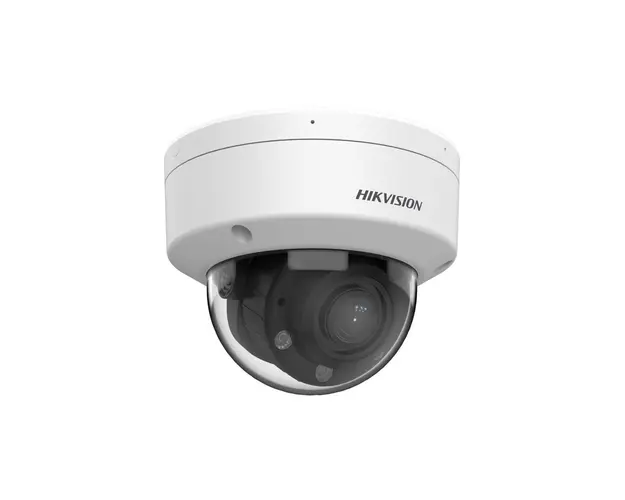Camera supraveghere IP Dome Hikvision Dual Light DS-2CD1723G2-LIZU, 2 MP, 2.8 - 12 mm, IR/lumina alba 30 m, microfon, slot card, PoE