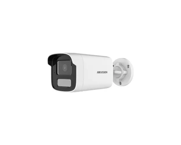 Camera supraveghere exterior IP Hikvision Hybrid Light DS-2CD1T23G2-LIU, 2 MP, 4 mm, IR/lumina alba 50 m, microfon, PoE