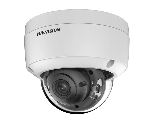 Camera supraveghere IP Dome Hikvision ColorVu DS-2CD2147G2-L(2.8MM)(C), 4 MP, 2.8 mm, lumina alba 30 m, PoE, slot card