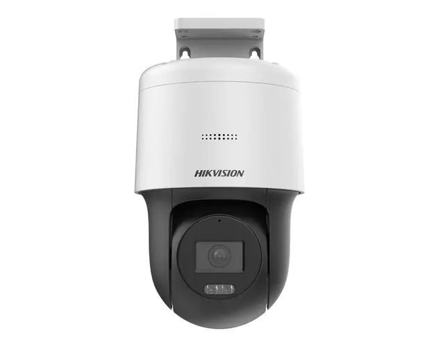 Camera supraveghere IP Speed Dome Hikvision DarkFighter DS-2DE2C400MW-F0S7, 4 MP, 2.8 mm, IR 30 m, lumina alba 30 m, microfon, slot card, PoE