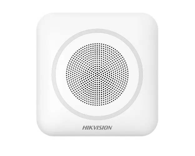 Sirena stroboscopica wireless de interior Hikvision AX PRO DS-PS1-II-WE, 110 dB, 868 MHz, RF 1000 m, LED Albastru