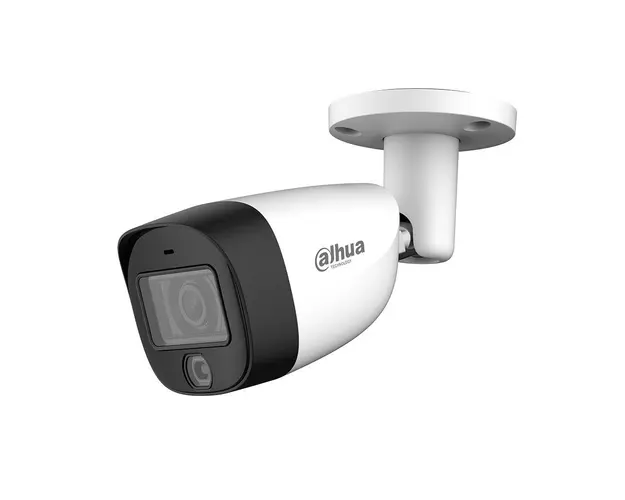 Camera supraveghere exterior Dahua HAC-HFW1801CM-IL-A-0280B-S2, 4K, 2.8 mm, IR/lumina alba 20 m, microfon