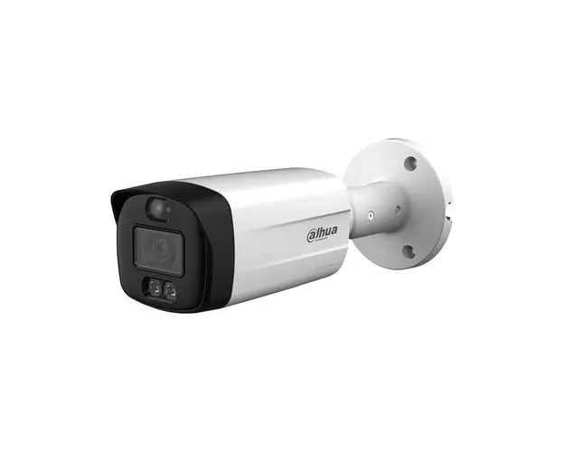 Camera supraveghere exterior Dahua Active Deterrence TiOC HAC-ME1509TH-A-PV-0360B-S2, 5 MP, lumina alba 40 m, IR 40 m, 3.6 mm, microfon