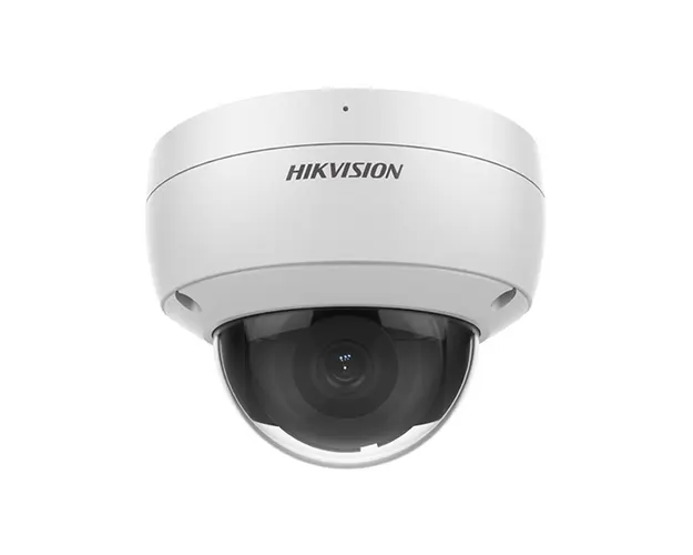 Camera supraveghere IP Dome Hikvision AcuSense DS-2CD2183G2-IU-2.8MM, 8 MP, 2.8 mm, microfon, IR 30 m, PoE, slot card