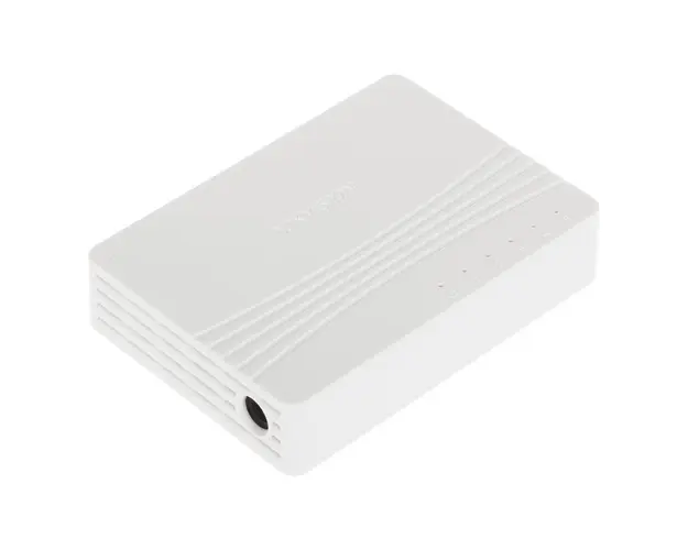 Switch cu 5 porturi Hikvision DS-3E0505D-E, 10 Gbps, 7.44 Mbps, 2000 MAC