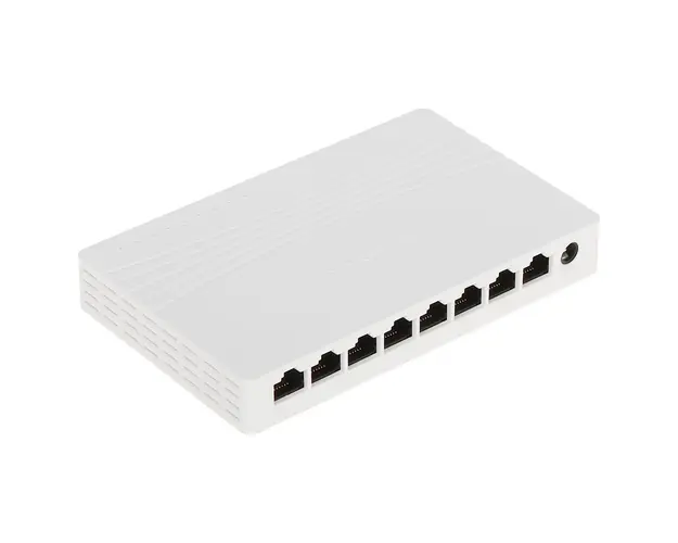 Switch cu 8 porturi Hikvision DS-3E0508D-E, 16 Gbps, 11.904 Mbps, 4000 MAC