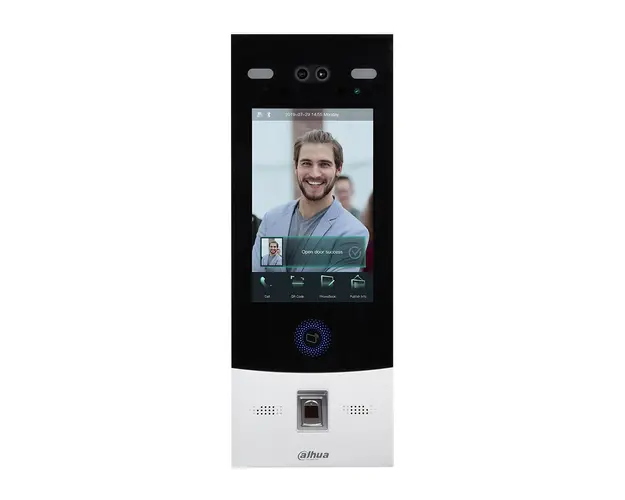 Videointerfon de exterior Dahua VTO7541G-S2, 2 MP, 8 inch, recunoastere faciala/amprenta/card, aparent/ingropat, 12 V