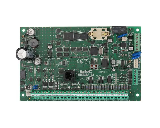 Centrala alarma antiefractie Satel INTEGRA 32, 16 partitii, 8-32 zone, 8-32 iesiri PGM, 64 utilizatori