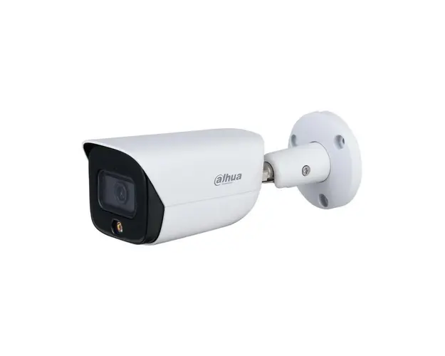 Camera supraveghere IP exterior Dahua Full Color WizSense IPC-HFW3249E-AS-LED-0280B, 2 MP, lumina alba 30 m, 2.8 mm, microfon, slot card
