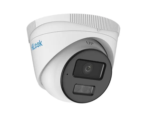 Camera supraveghere IP Dome Hikvision Hilook ColorVu Hybrid Light IPC-T249HA-LU, 4 MP, IR/lumina alba 30 m, 2.8 mm, microfon, PoE