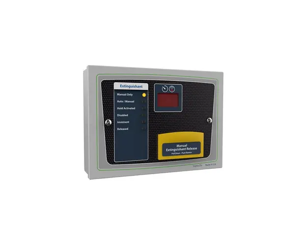 Indicator de stare Kentec K921010M8, declansare manuala, 6 LED-uri, compatibil Sigma XT/XT+, Syncro XT+