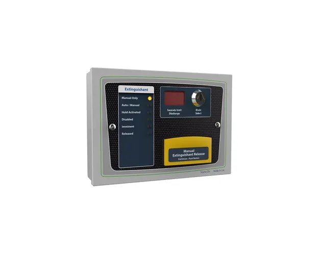 Indicator de stare Kentec K921110M8, selector cu cheie, declansare manuala, 6 LED-uri, compatibil Sigma XT/XT+, Syncro XT+