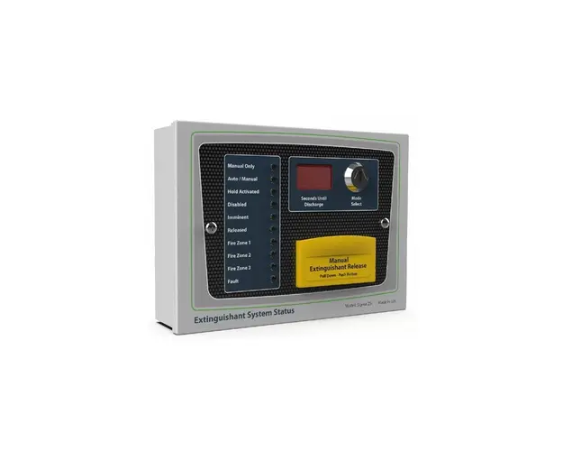 Indicator de stare Kentec W921113W8, selector cu cheie, declansare manuala, 10 LED-uri, compatibil Sigma XT/XT+, Syncro XT+, weatherproof