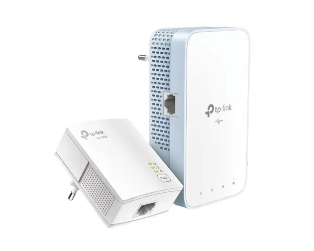 Kit adaptor powerline Gigabit TP-Link TL-WPA7517, 1000 Mbps, 2.4/5.0 GHz, 300 m, priza AC, plug and play