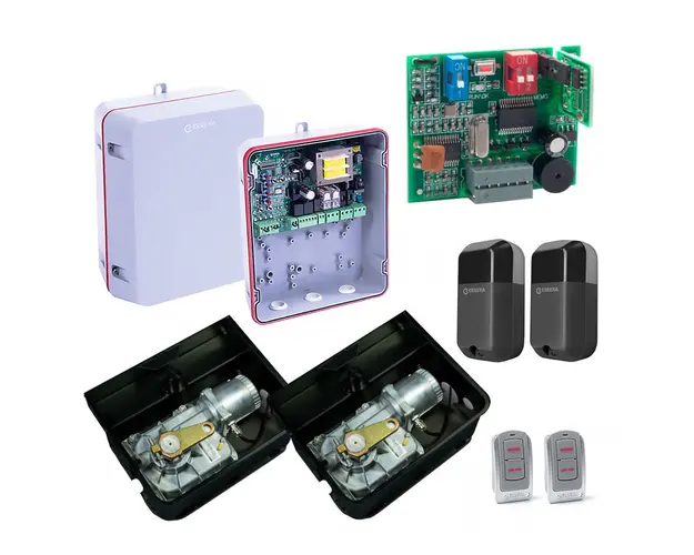 Kit automatizare poarta batanta Erreka KIT MOLE, 2.5 m/canat, 230 V, 400 Kg/canat