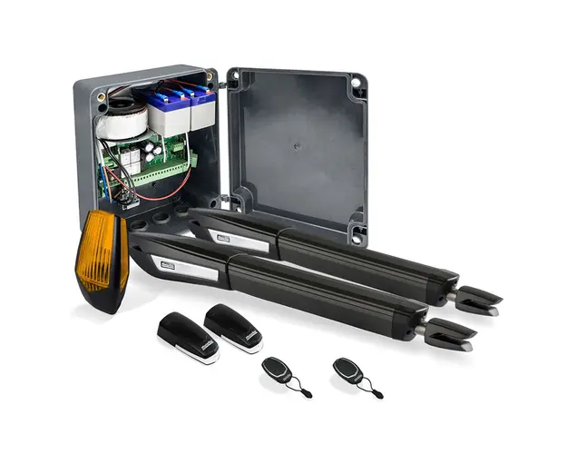 Kit automatizare poarta batanta Motorline JAG 400, 5 m/canat, 80 W, 24 V