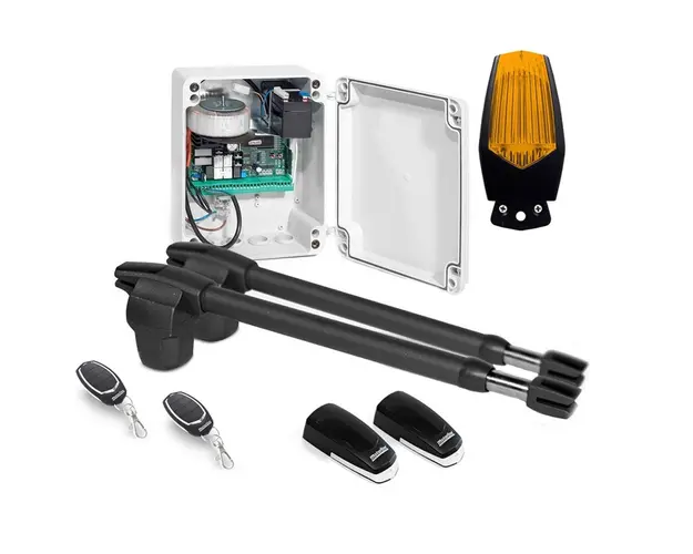 Kit automatizare poarta batanta Motorline LINCE 400 - 24V, 250 Kg/canat, 3 m/canat, 60 W