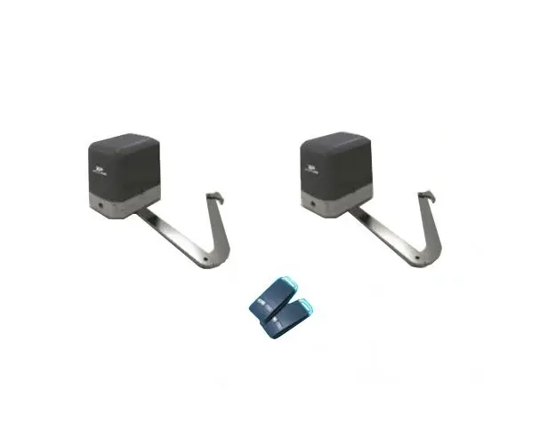 Kit automatizare poarta batanta Powertech PA-250FS, 250 Kg/canat, 2.5 m/canat, 24 Vdc