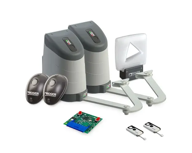 Kit automatizare poarta batanta Roger Technology AYRON AY/255 HS, Brushless, 2.5 m/canat, 250 Kg/canat, 160 W