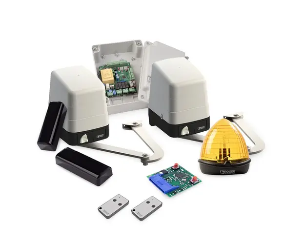 Kit automatizare poarta batanta Roger Technology H23/284, 2.8 m/canat, 400 Kg/canat, 230 V