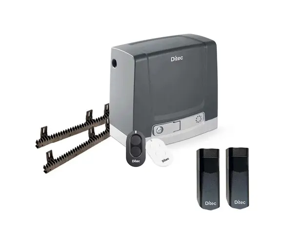 Kit automatizare poarta culisanta Ditec DIT600NESLS, 600 Kg, 600 N, 24 VDC, 433.92 MHz, lungime poarta 20 m